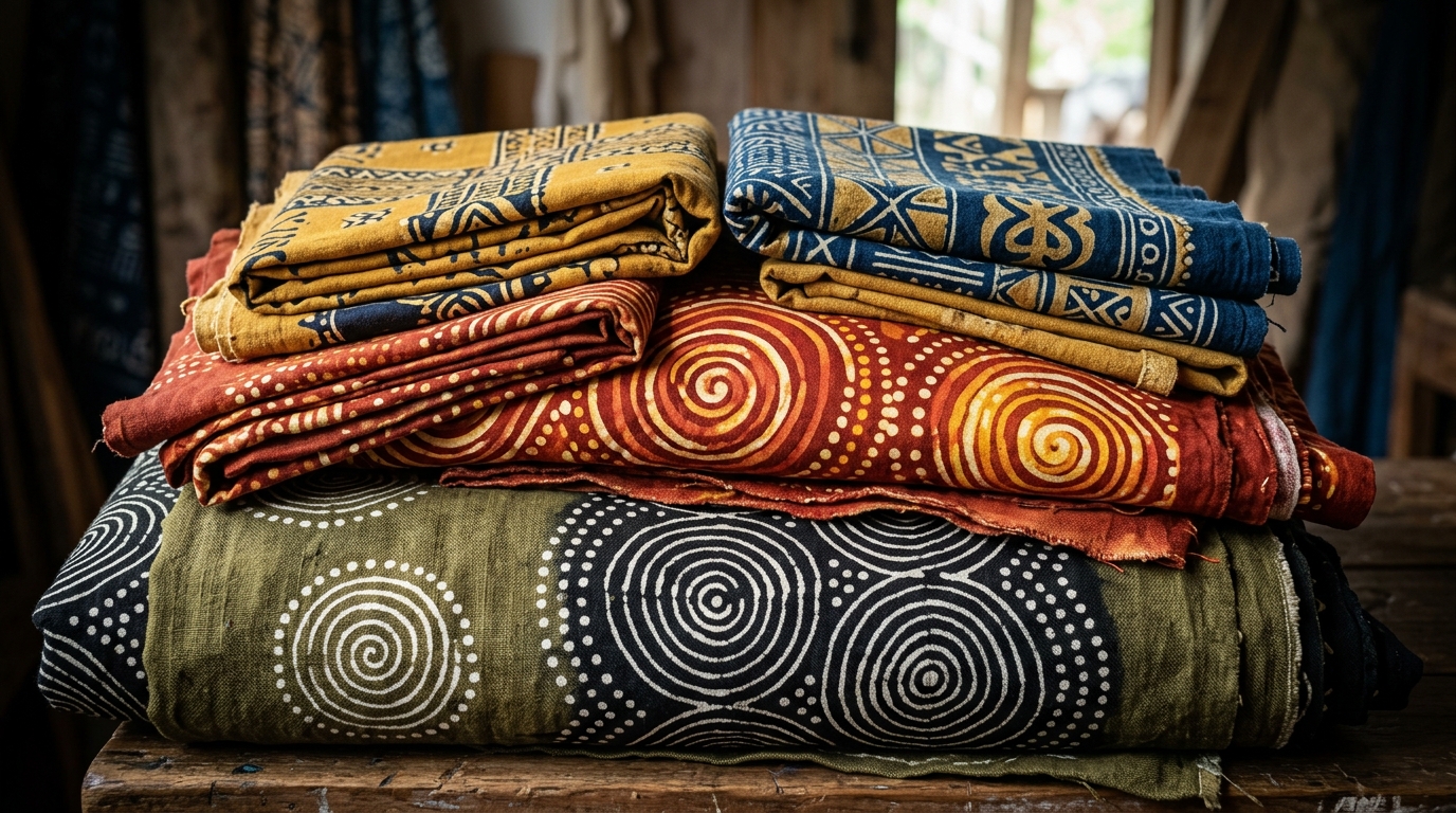 Motifs traditionnels textiles africains